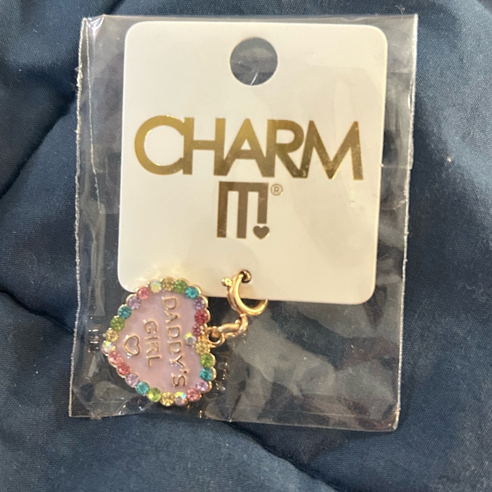 Daddy’s Girl Multicolor Heart charm